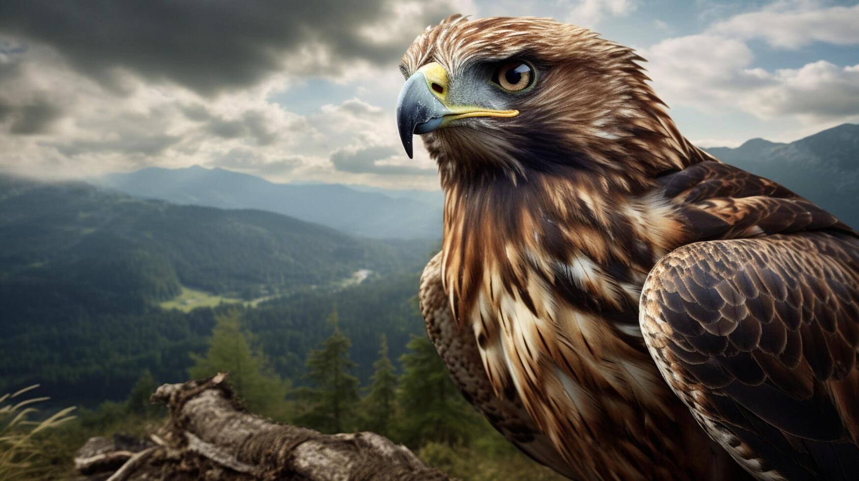 AI generated hawk high quality image photo