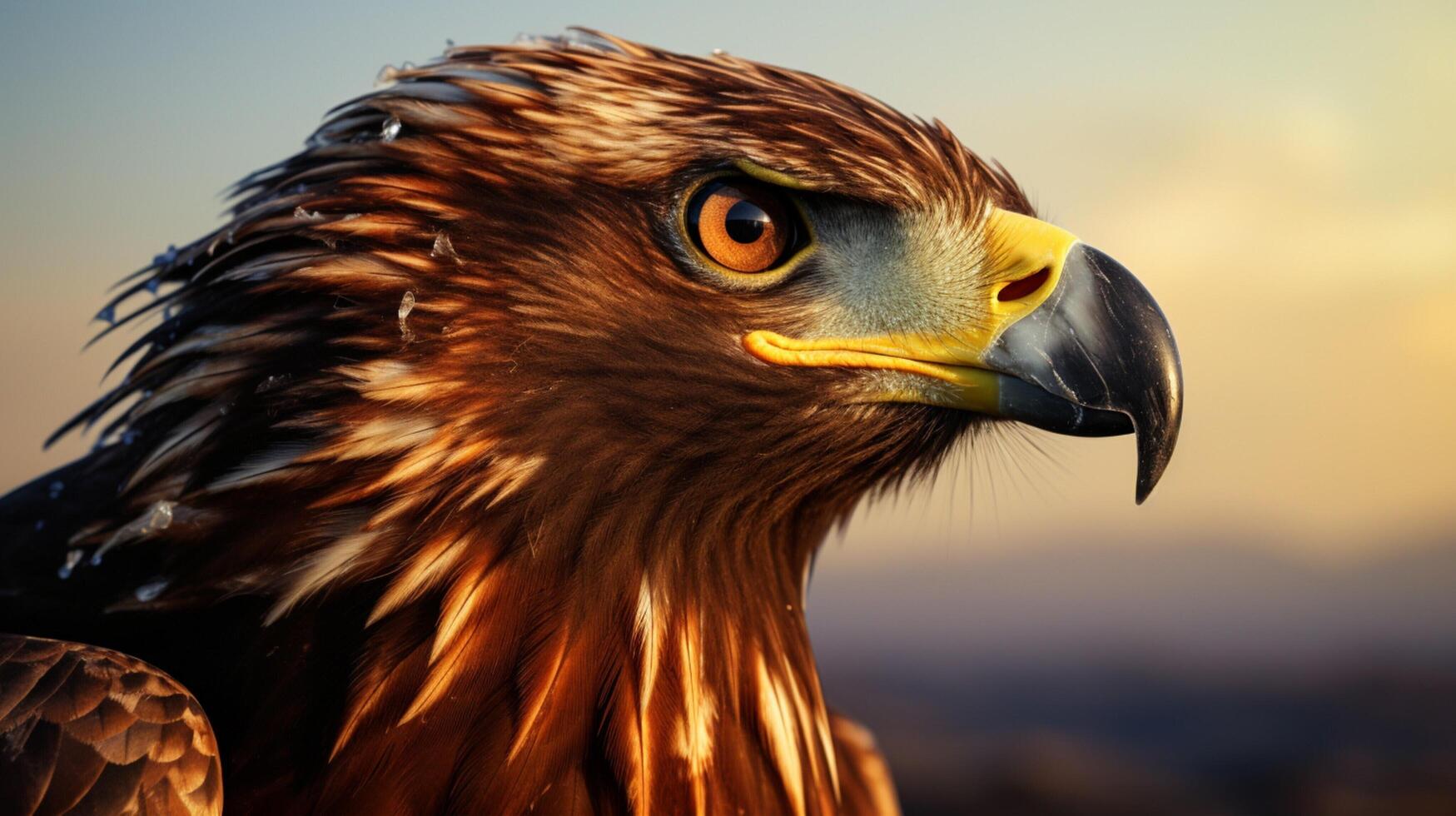 AI generated hawk high quality image photo