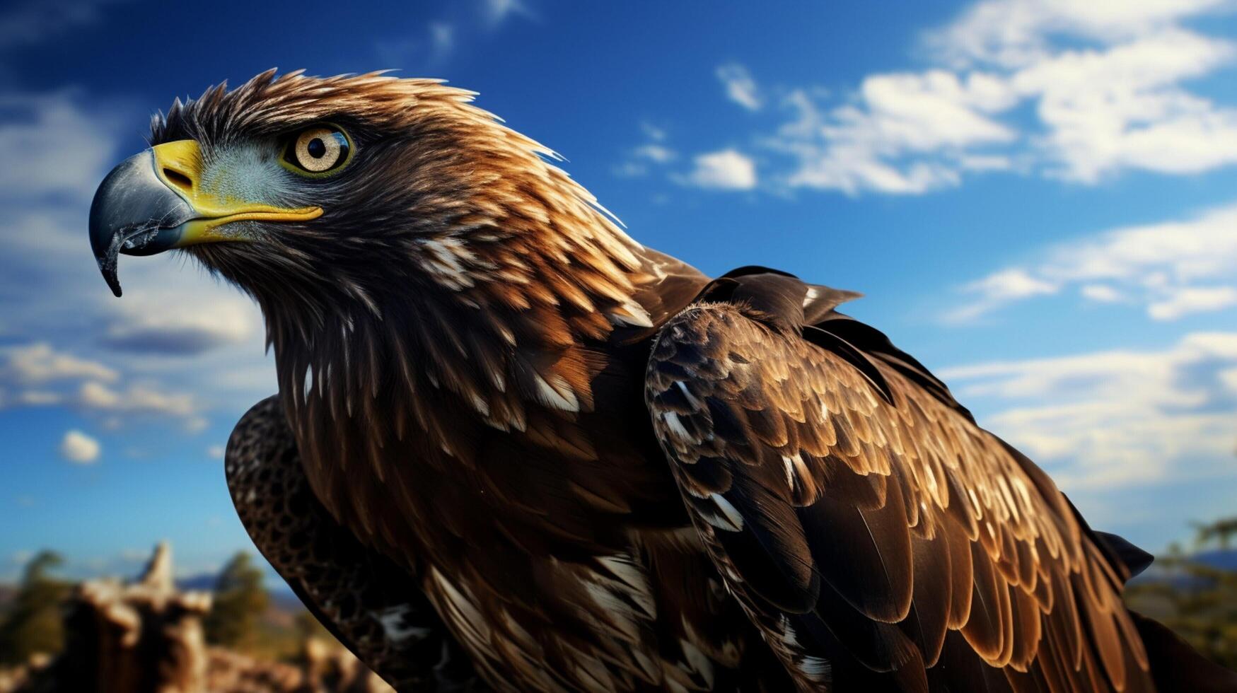 AI generated hawk high quality image photo