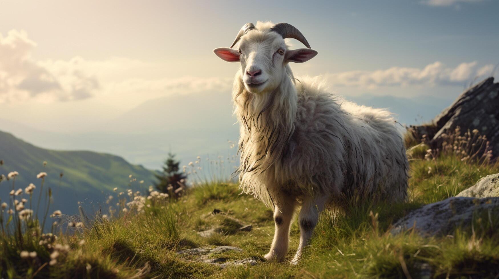 AI generated goat high quality image photo