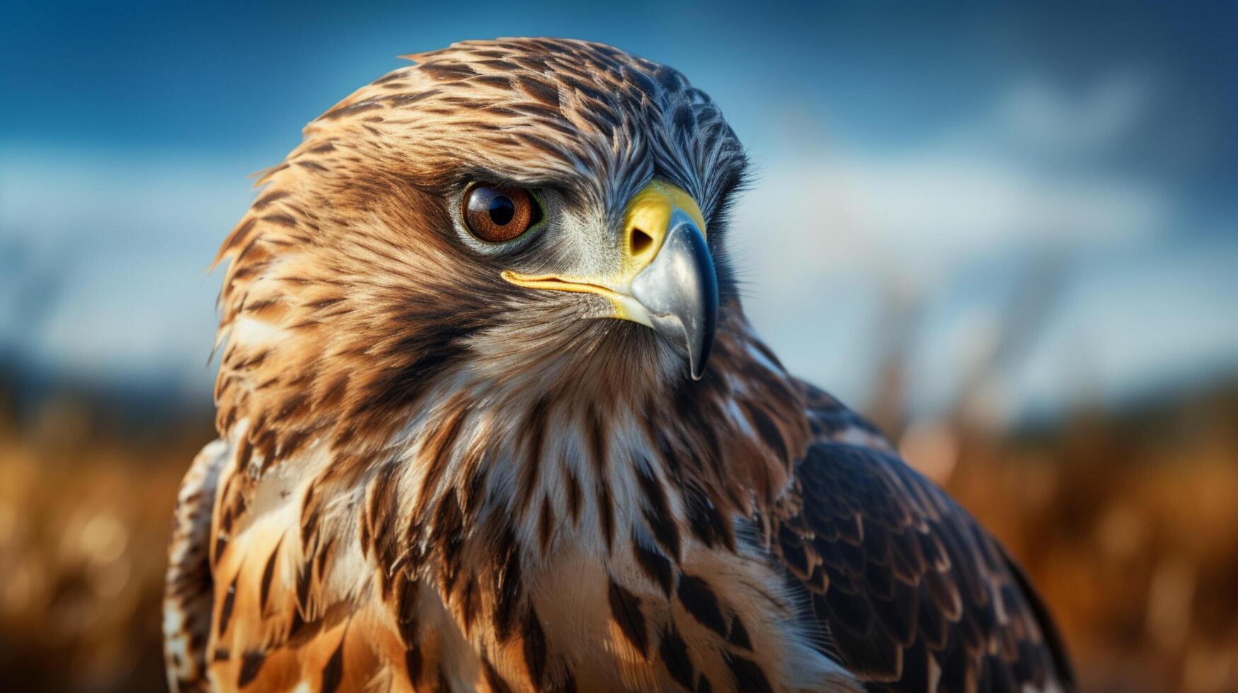 AI generated hawk high quality image photo