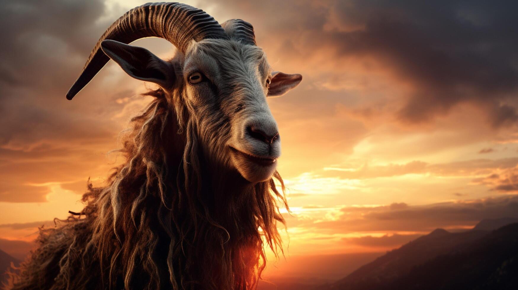 AI generated goat high quality image photo