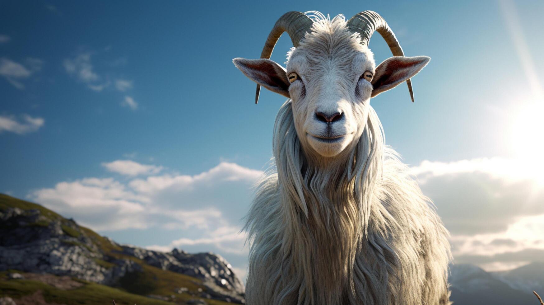 AI generated goat high quality image photo