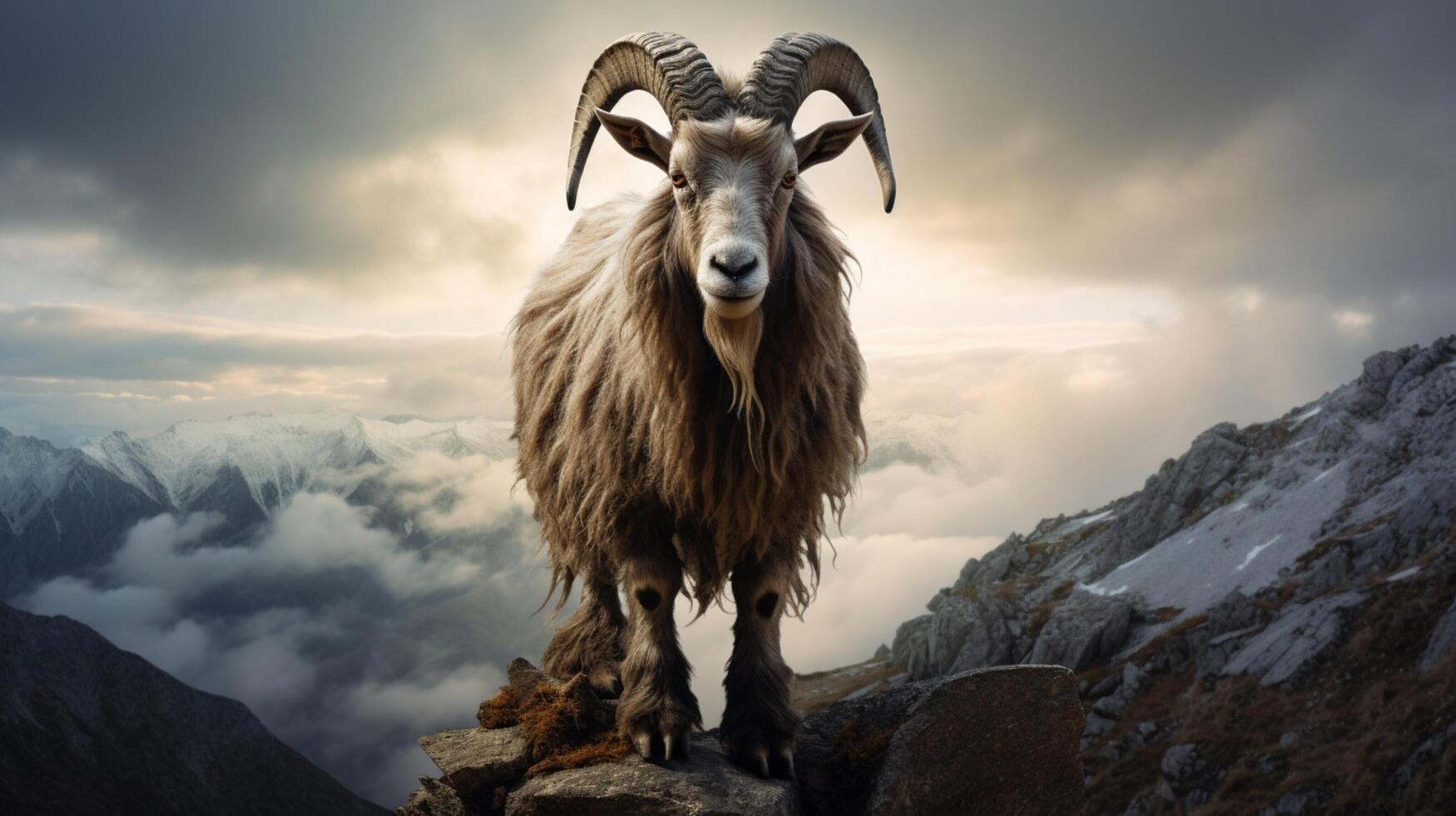 AI generated goat high quality image photo