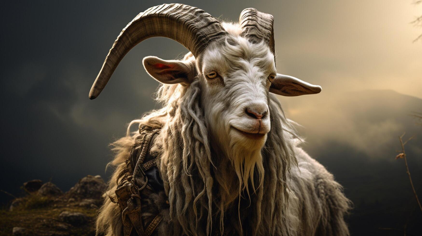 AI generated goat high quality image photo