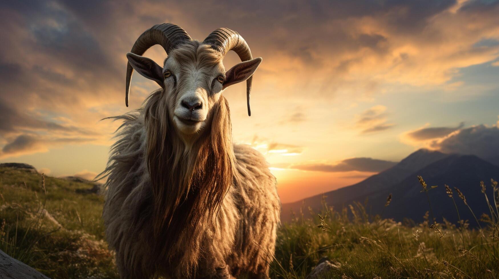 AI generated goat high quality image photo