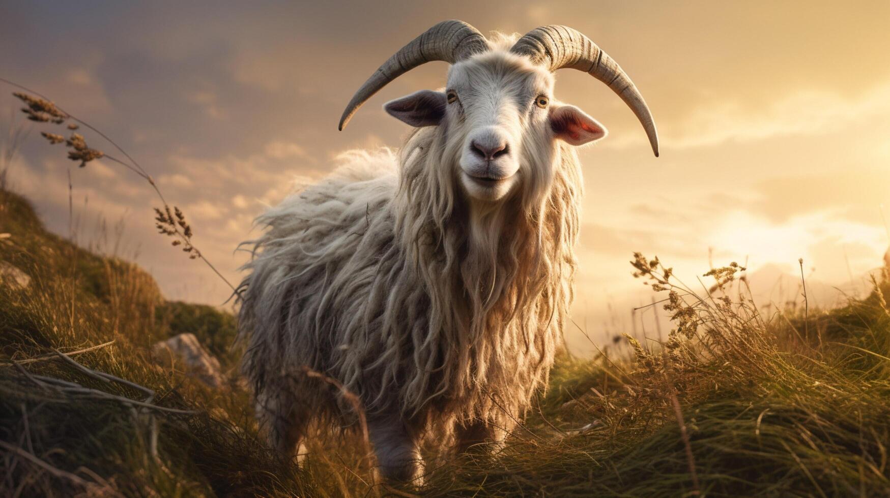 AI generated goat high quality image photo