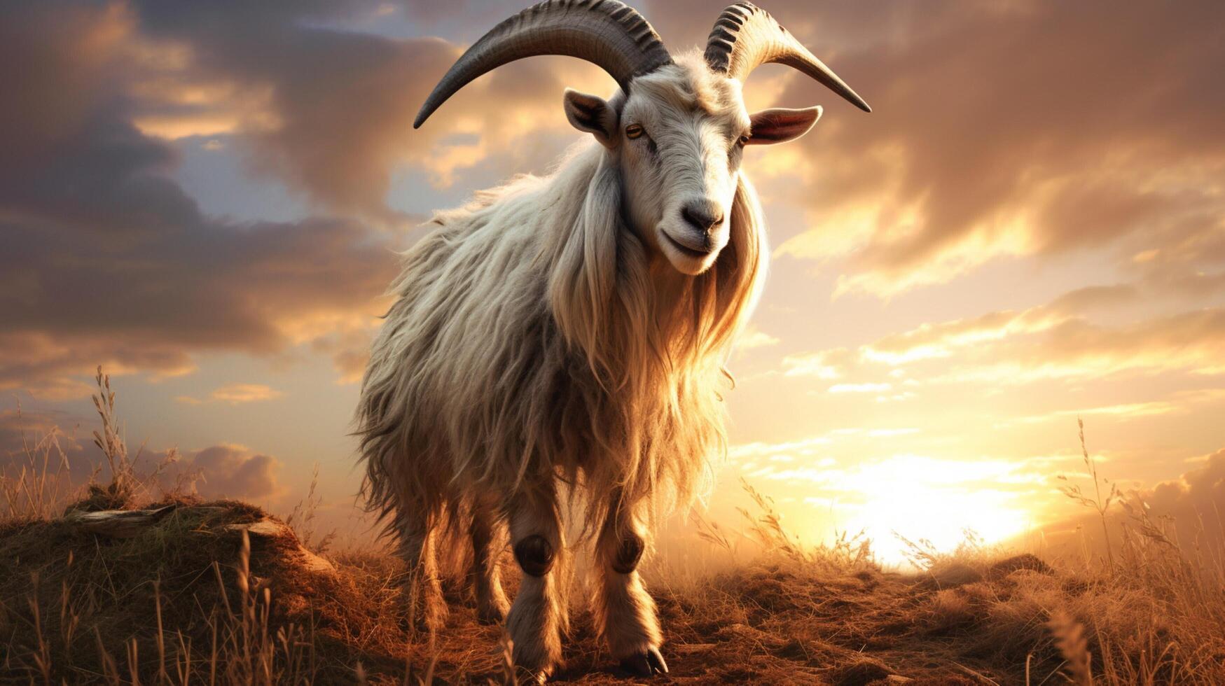 AI generated goat high quality image photo