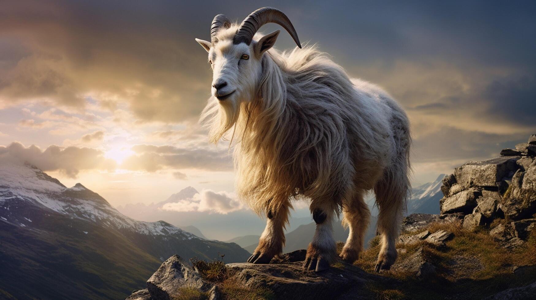 AI generated goat high quality image photo