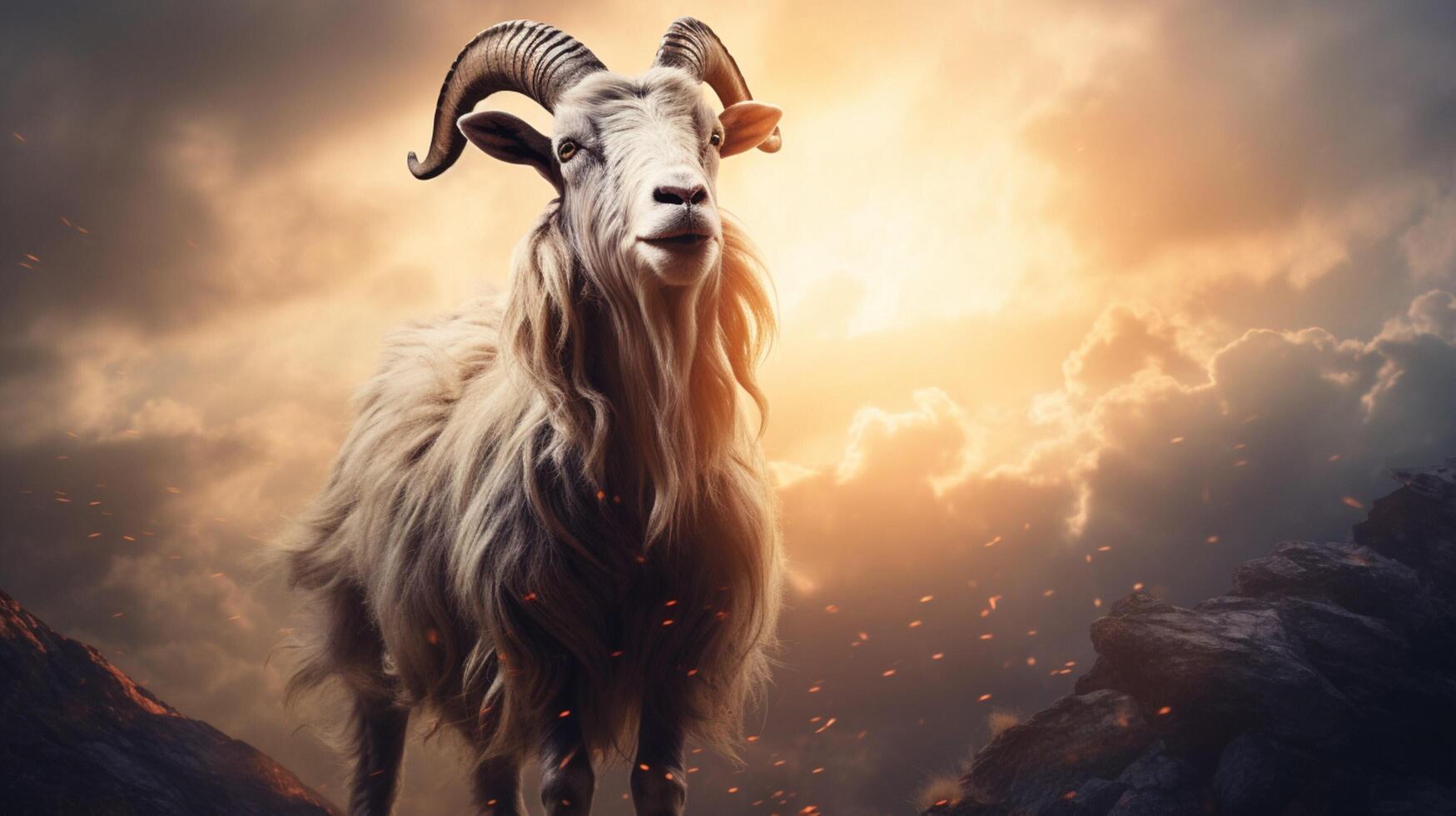 AI generated goat high quality image photo