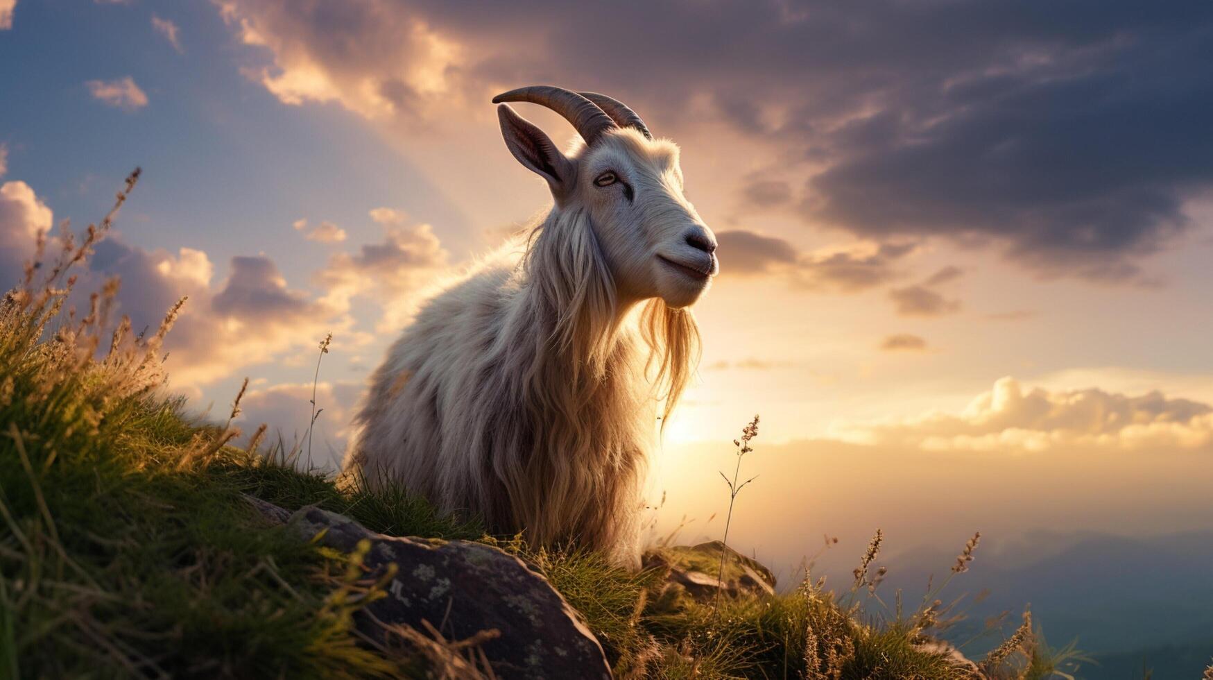 AI generated goat high quality image photo