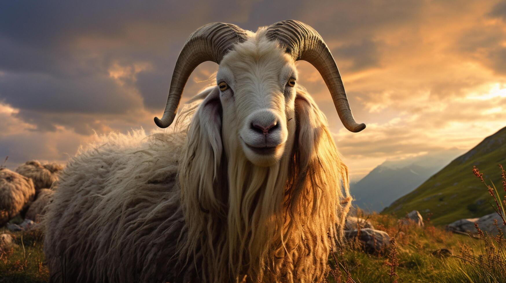 AI generated goat high quality image photo