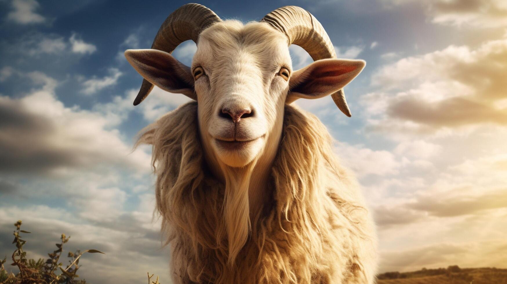 AI generated goat high quality image photo