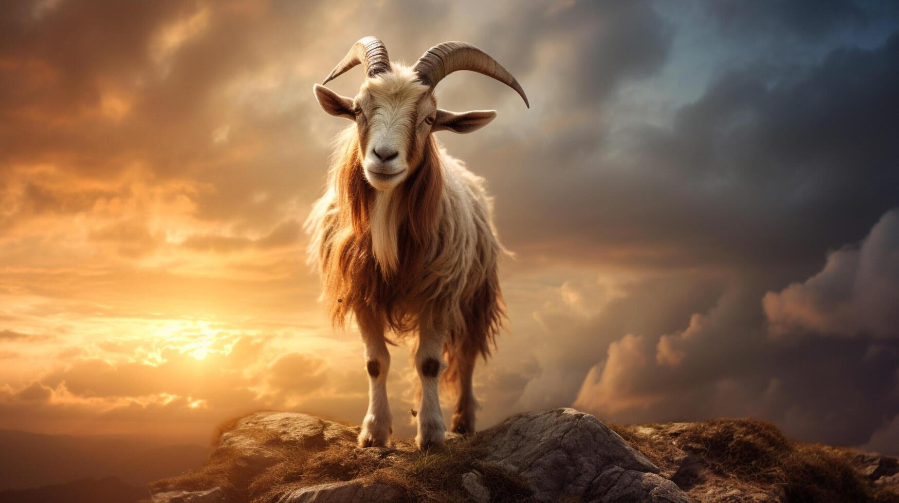 AI generated goat high quality image photo