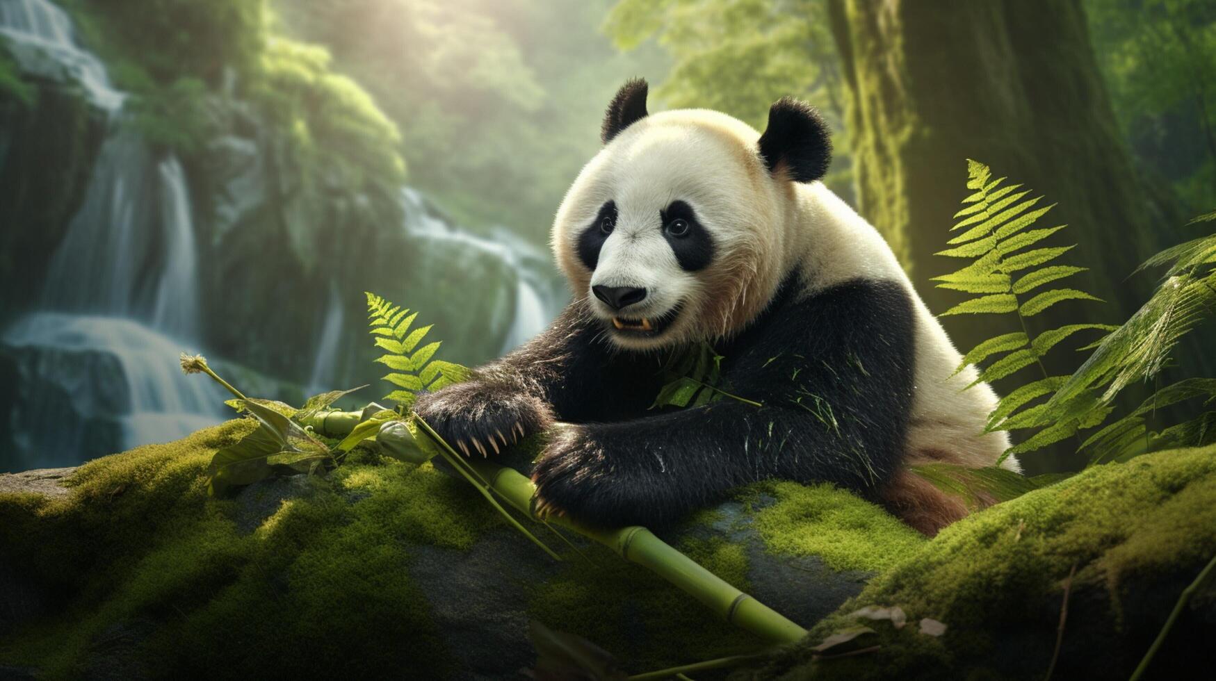 AI generated giant panda high quality image photo