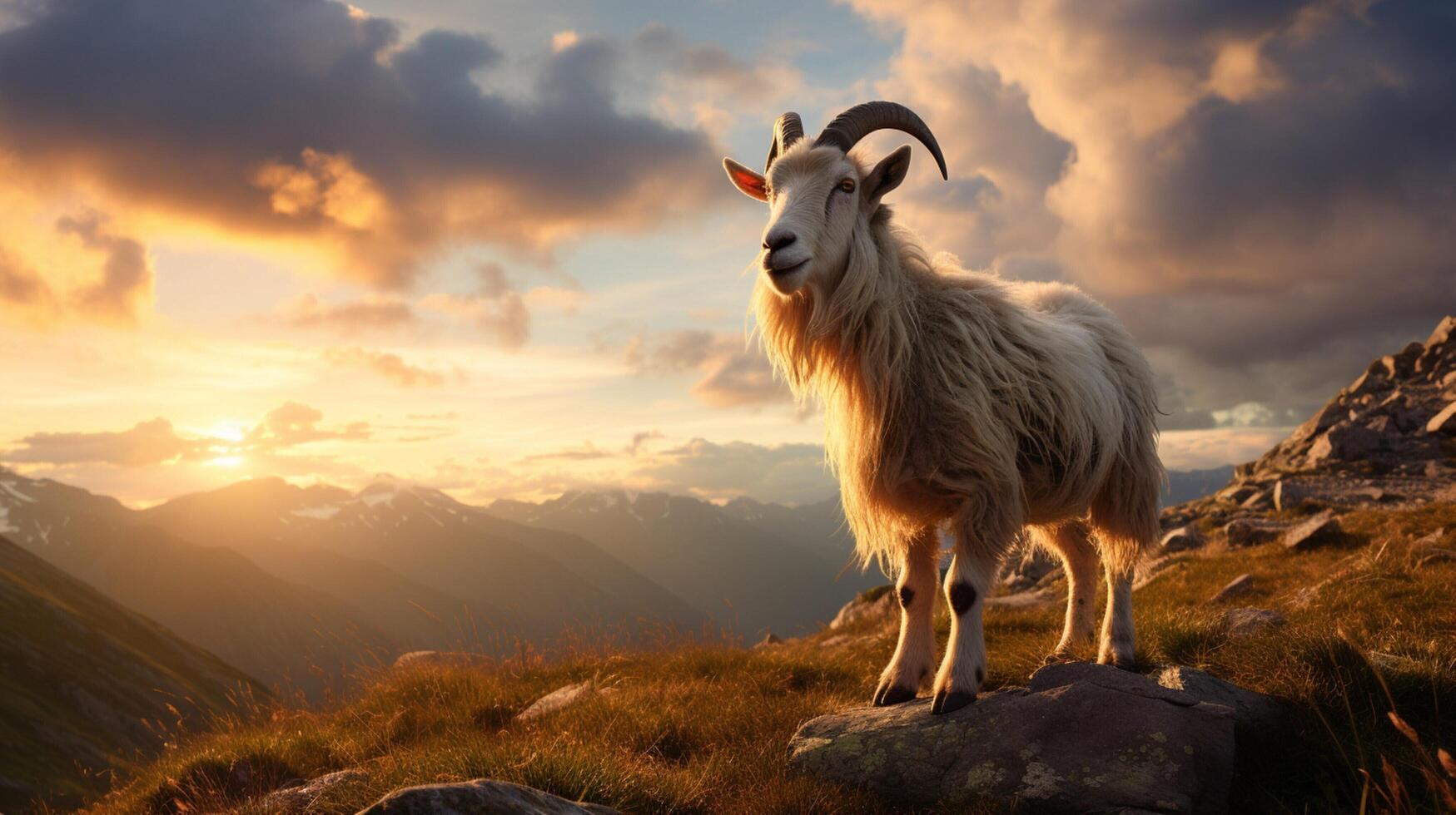 AI generated goat high quality image photo