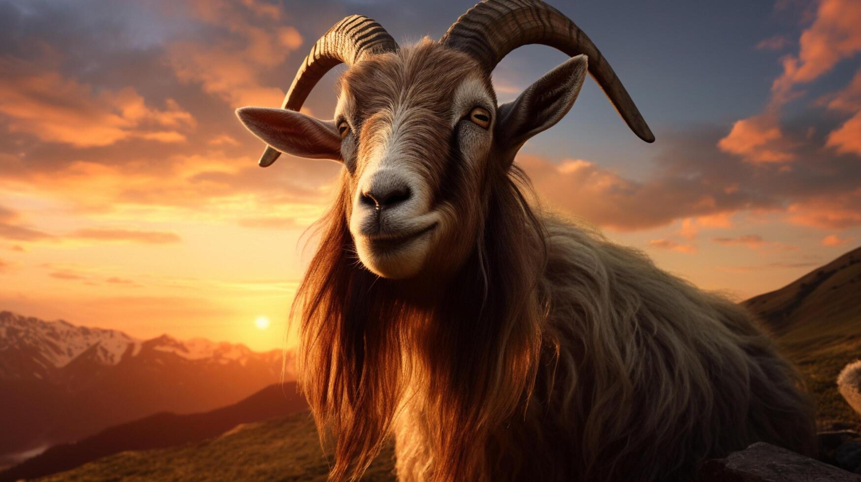 AI generated goat high quality image photo