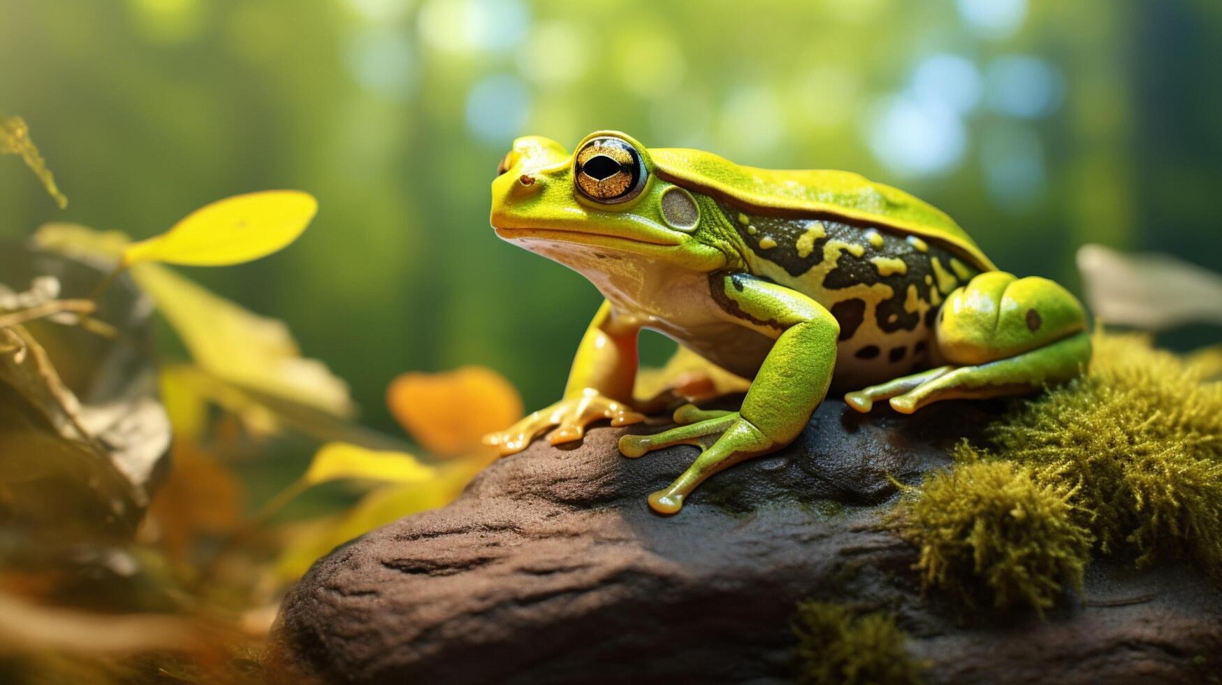 AI generated frog high quality image photo