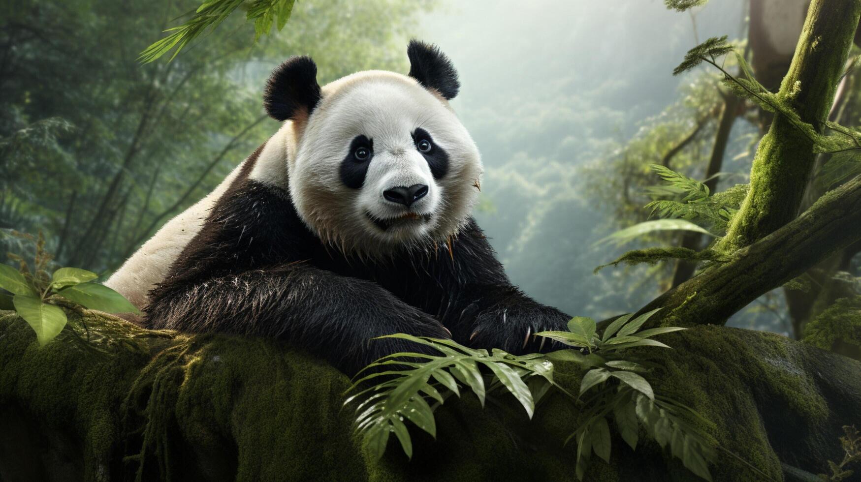 AI generated giant panda high quality image photo