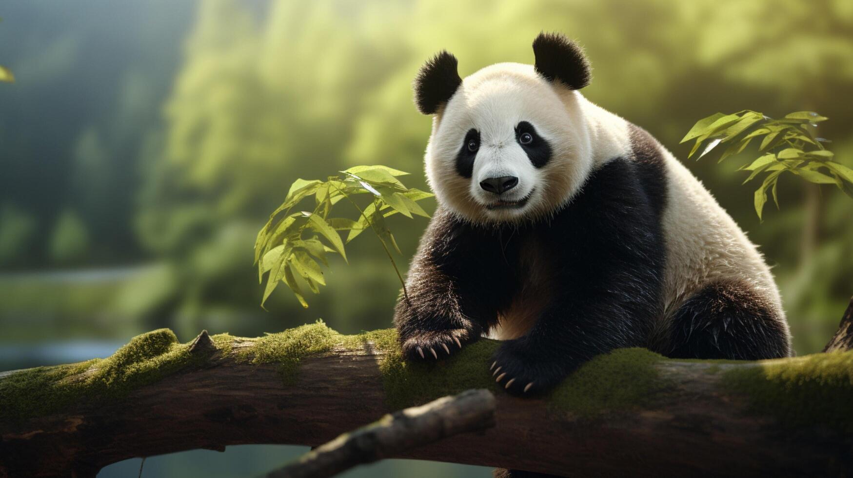 AI generated giant panda high quality image photo