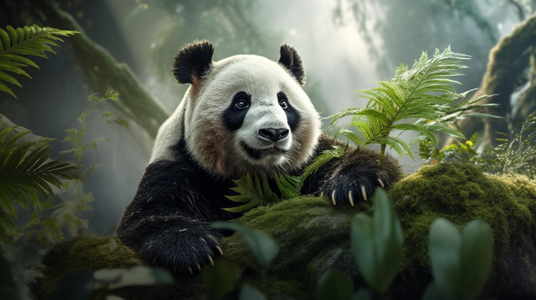 AI generated giant panda high quality image photo