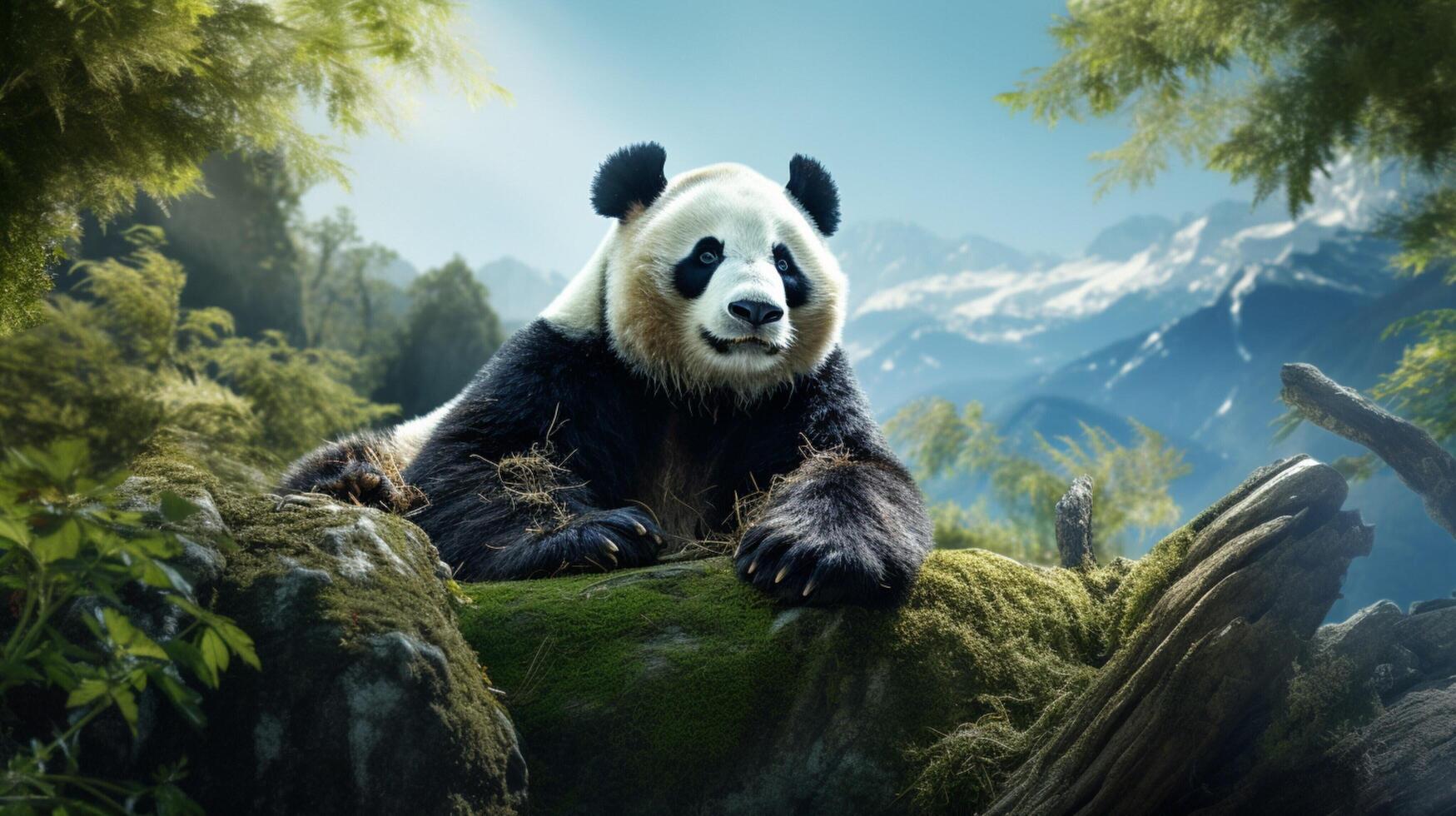 AI generated giant panda high quality image photo