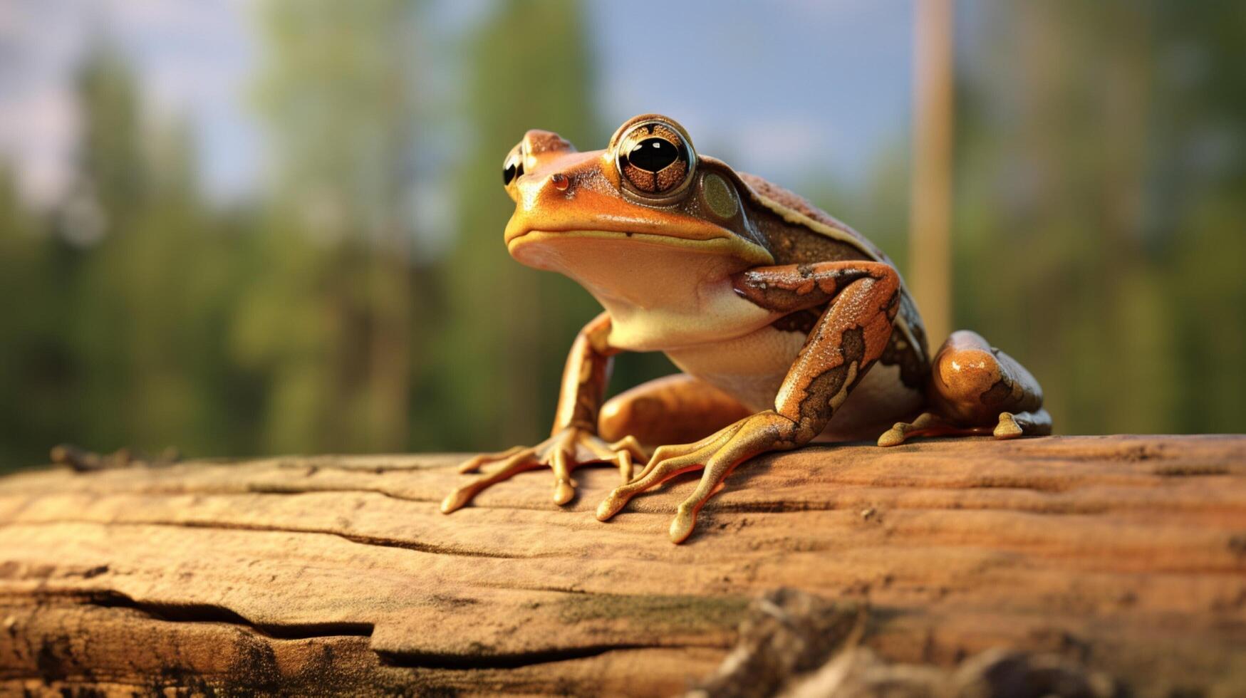 AI generated frog high quality image photo