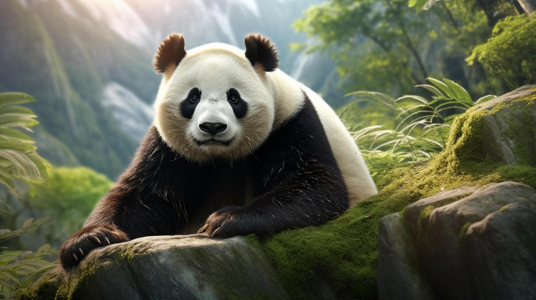 AI generated giant panda high quality image photo