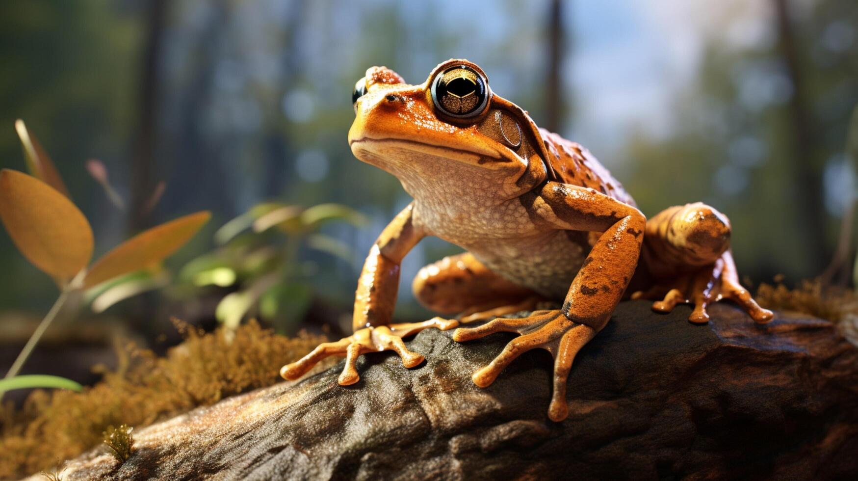 AI generated frog high quality image photo