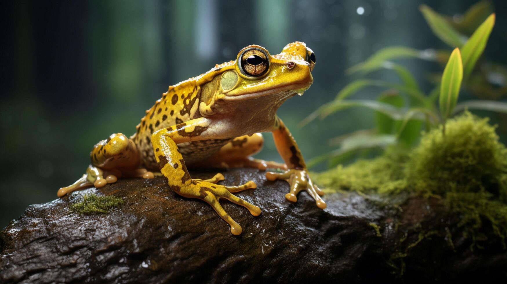 AI generated frog high quality image photo