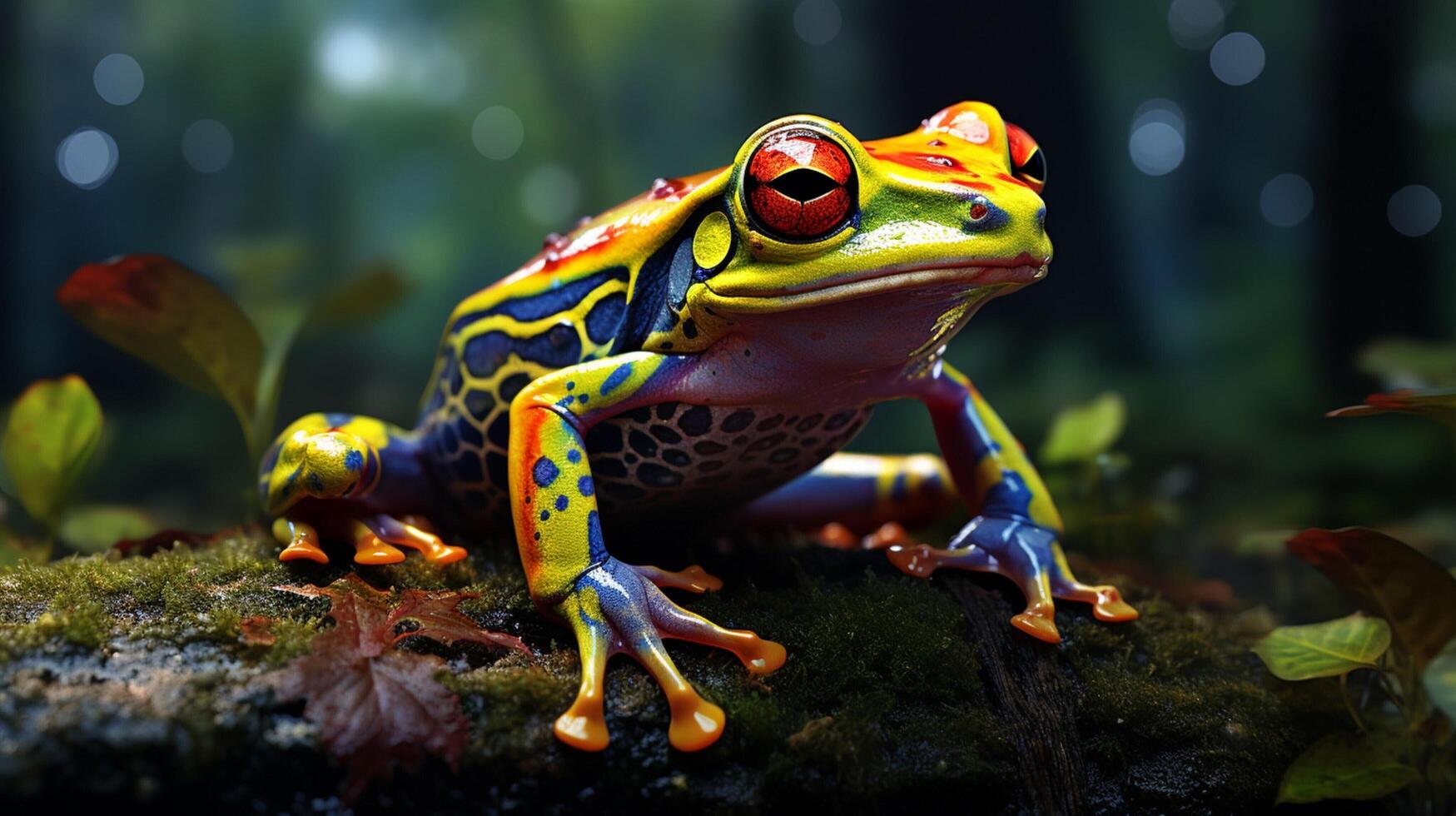 AI generated frog high quality image photo