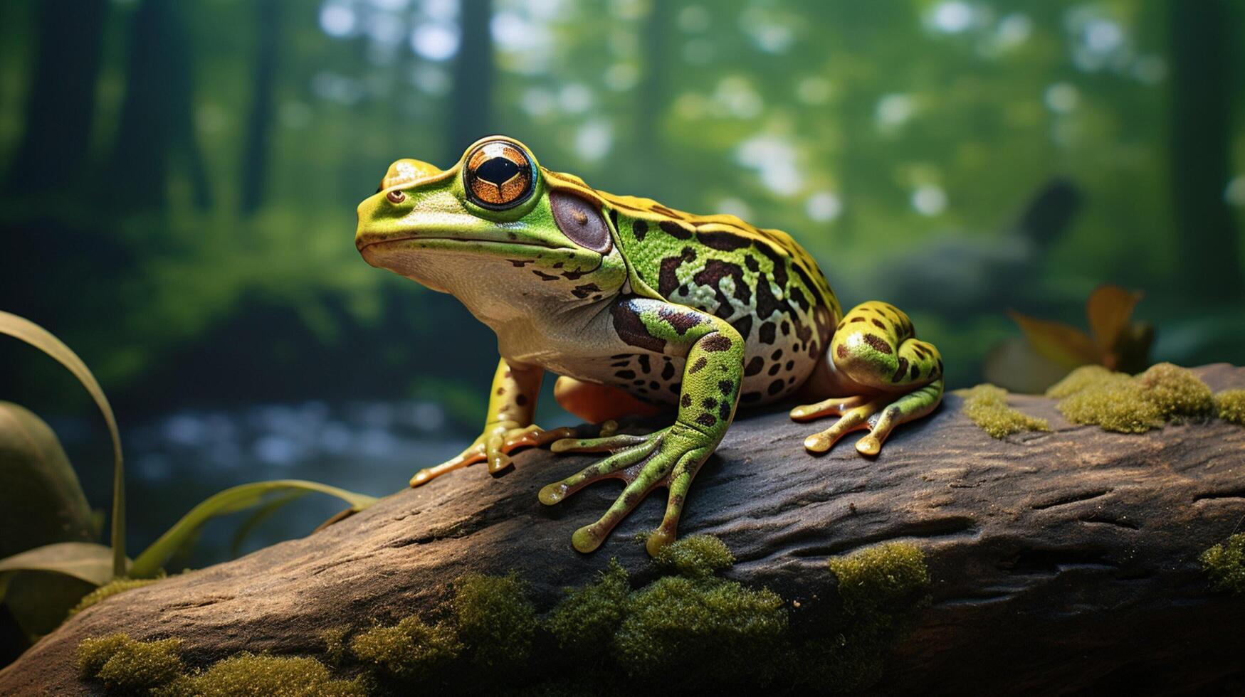 AI generated frog high quality image photo