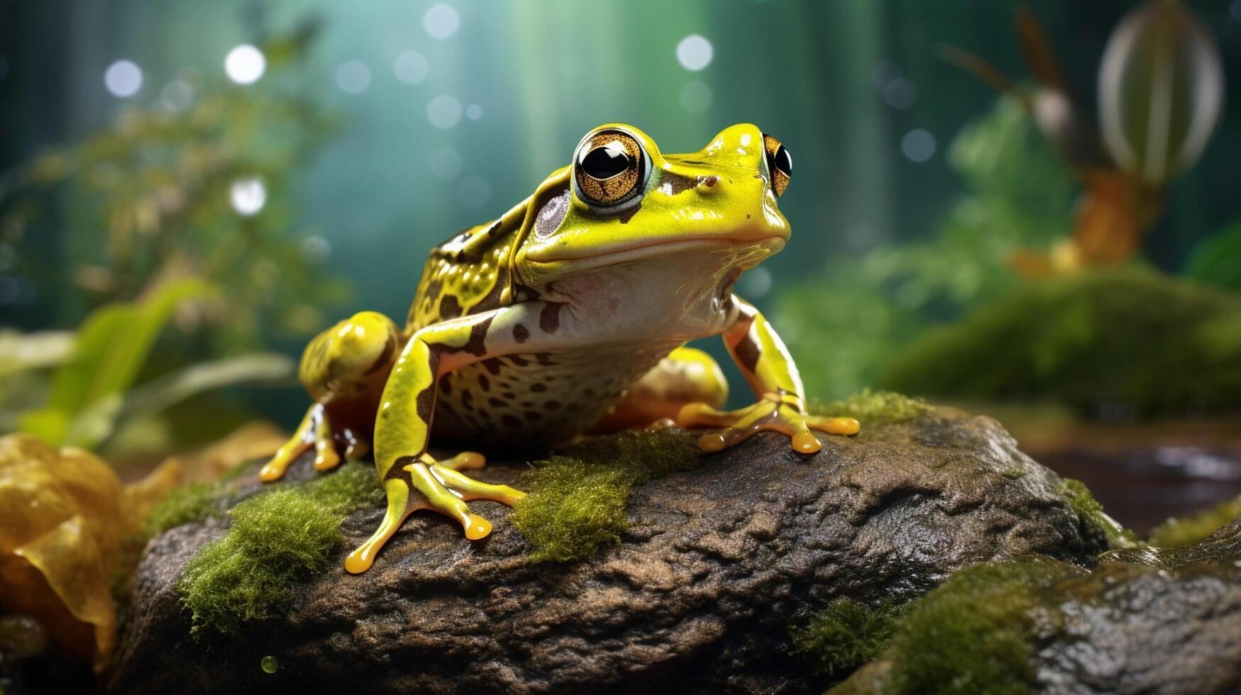 AI generated frog high quality image photo