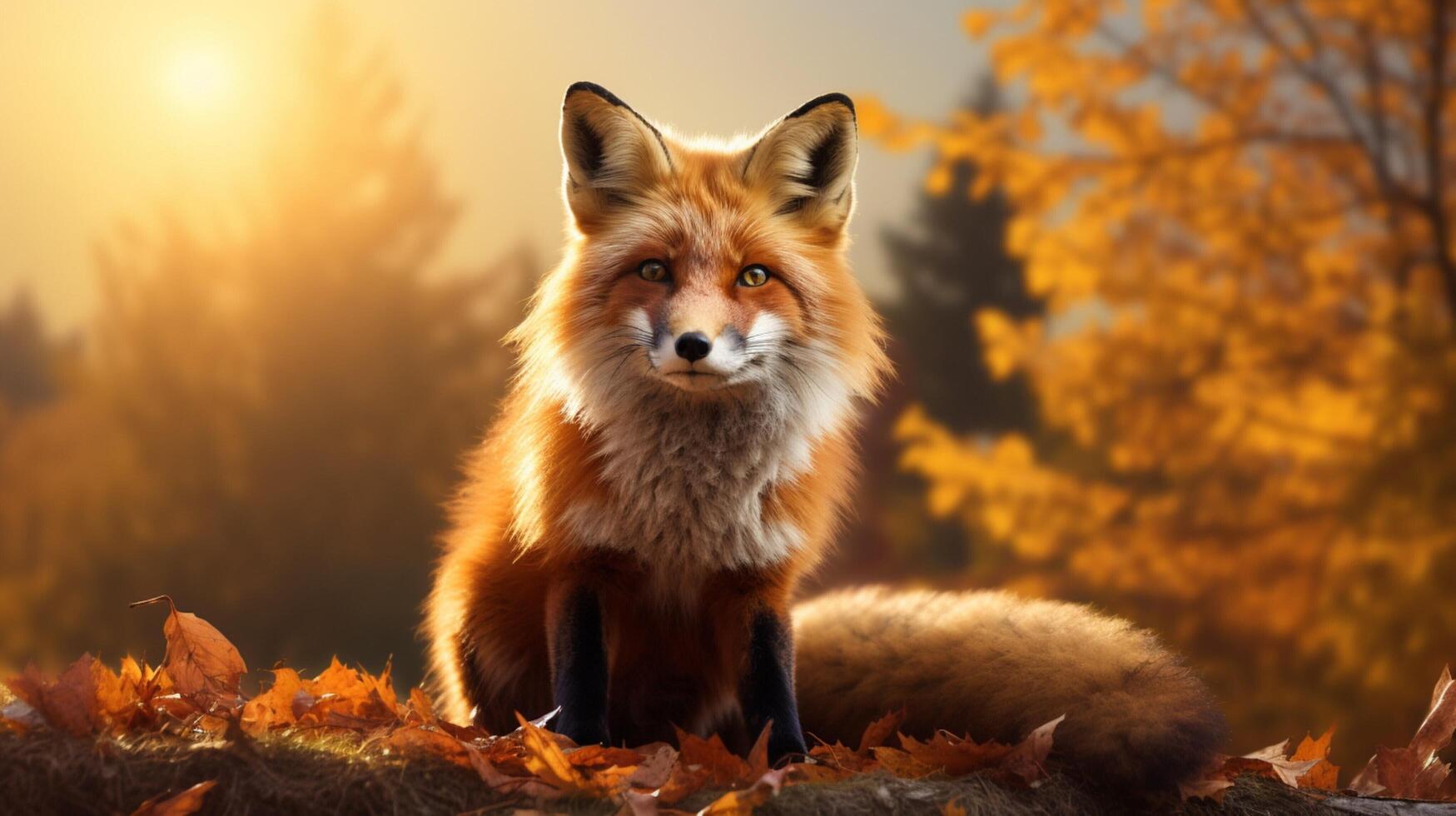 AI generated fox high quality image photo