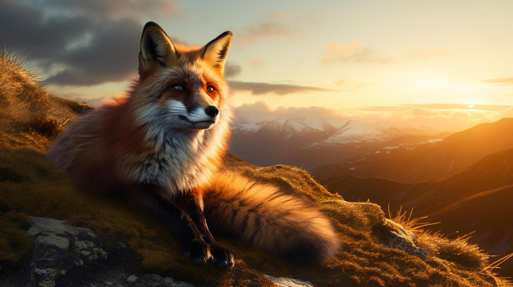 AI generated fox high quality image photo