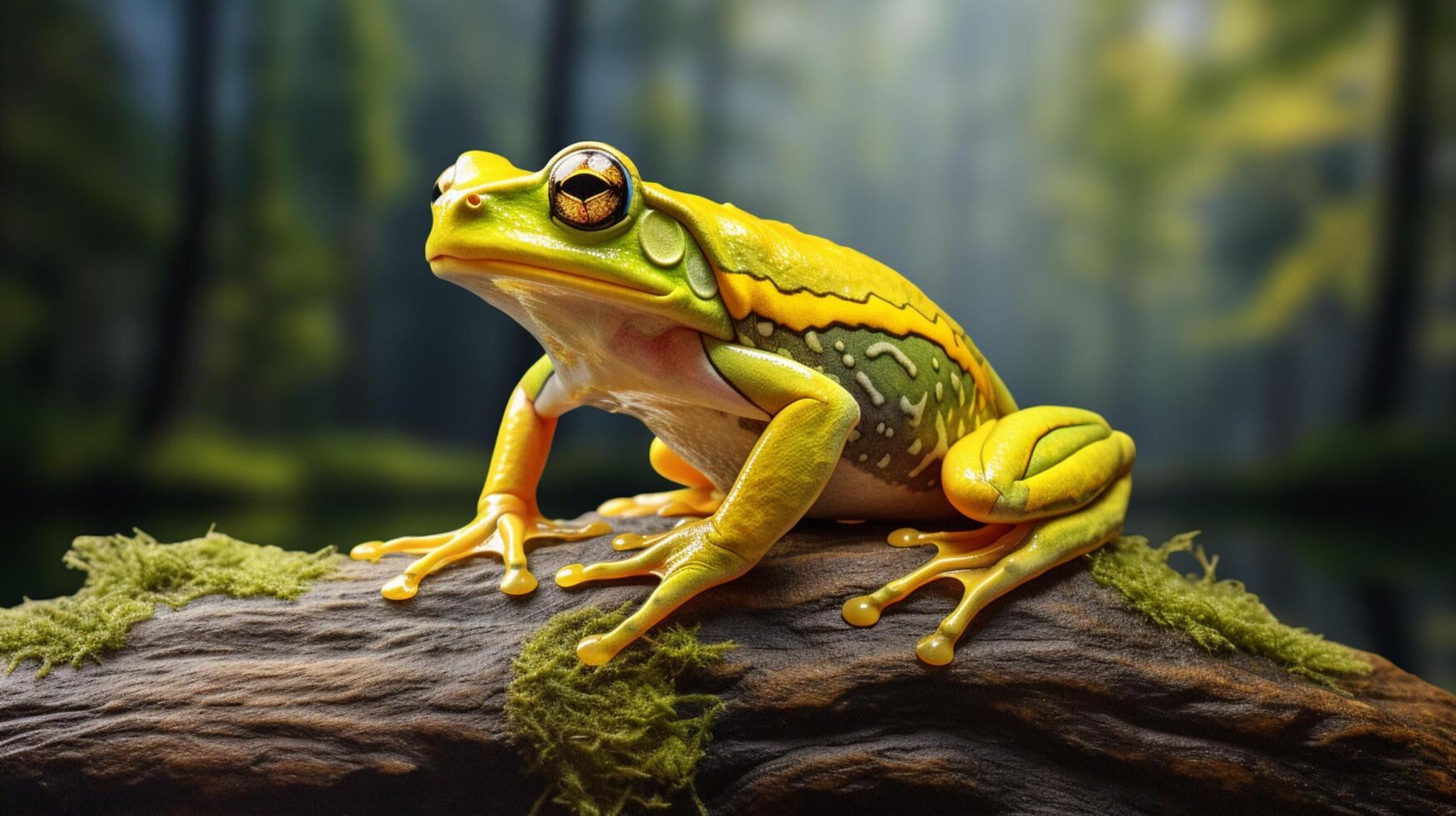 AI generated frog high quality image photo