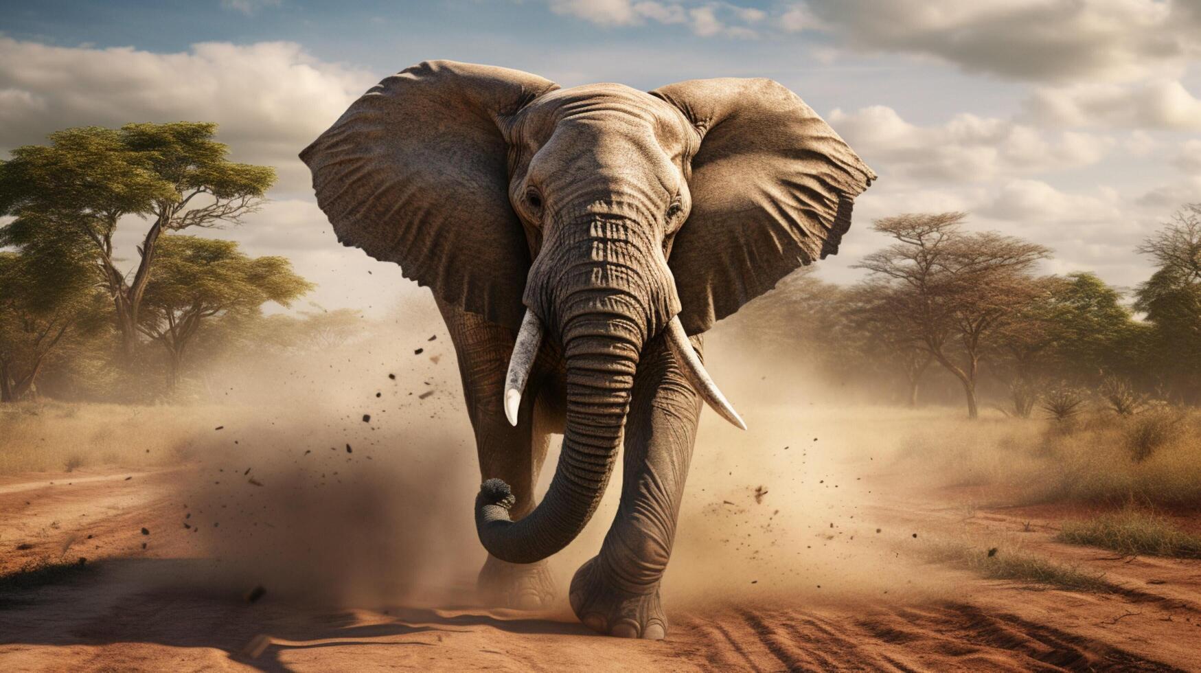 AI generated elephant high quality image photo