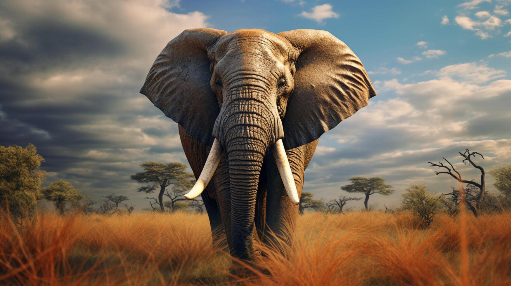 AI generated elephant high quality image photo