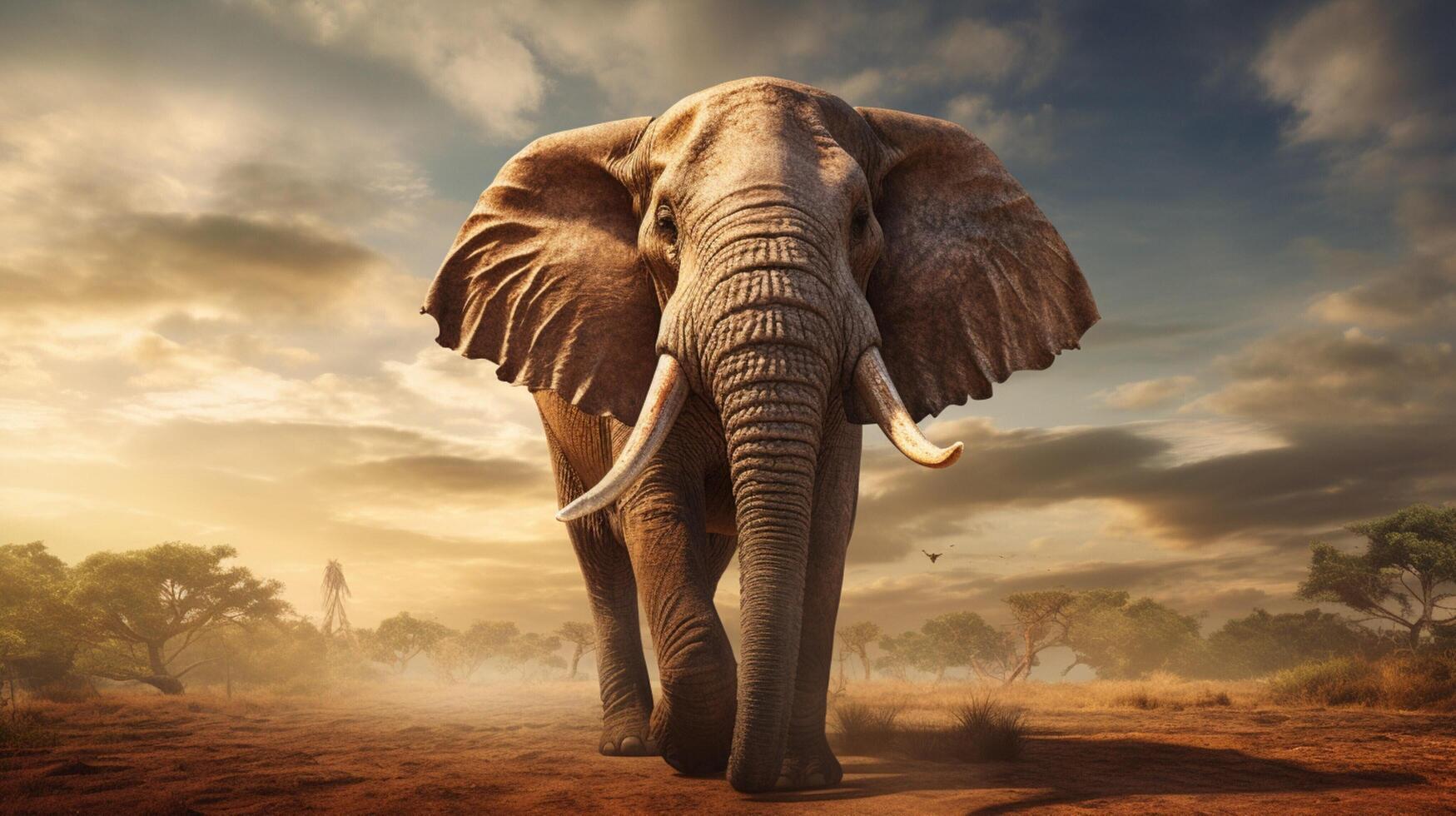 AI generated elephant high quality image photo