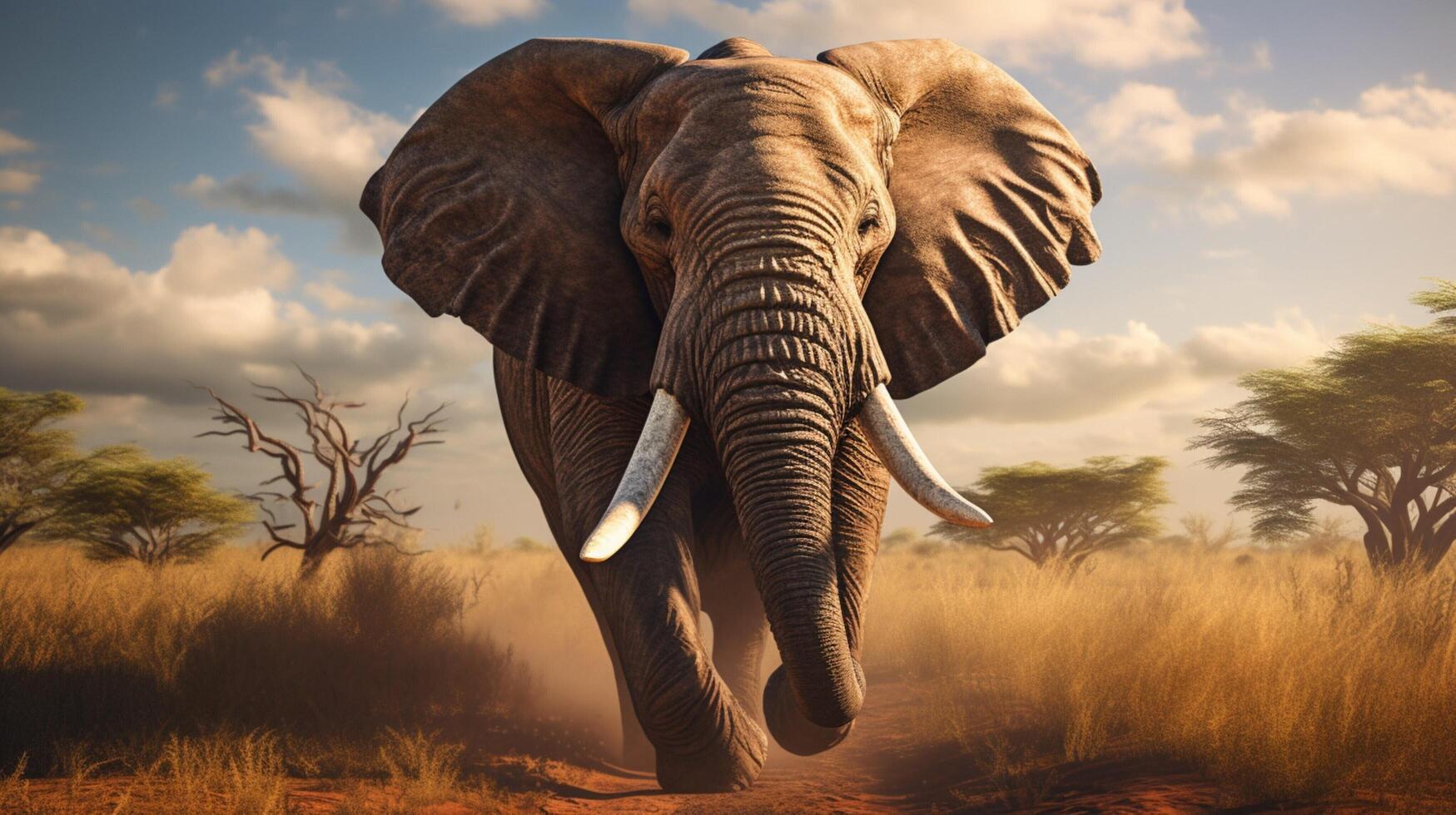 AI generated elephant high quality image photo