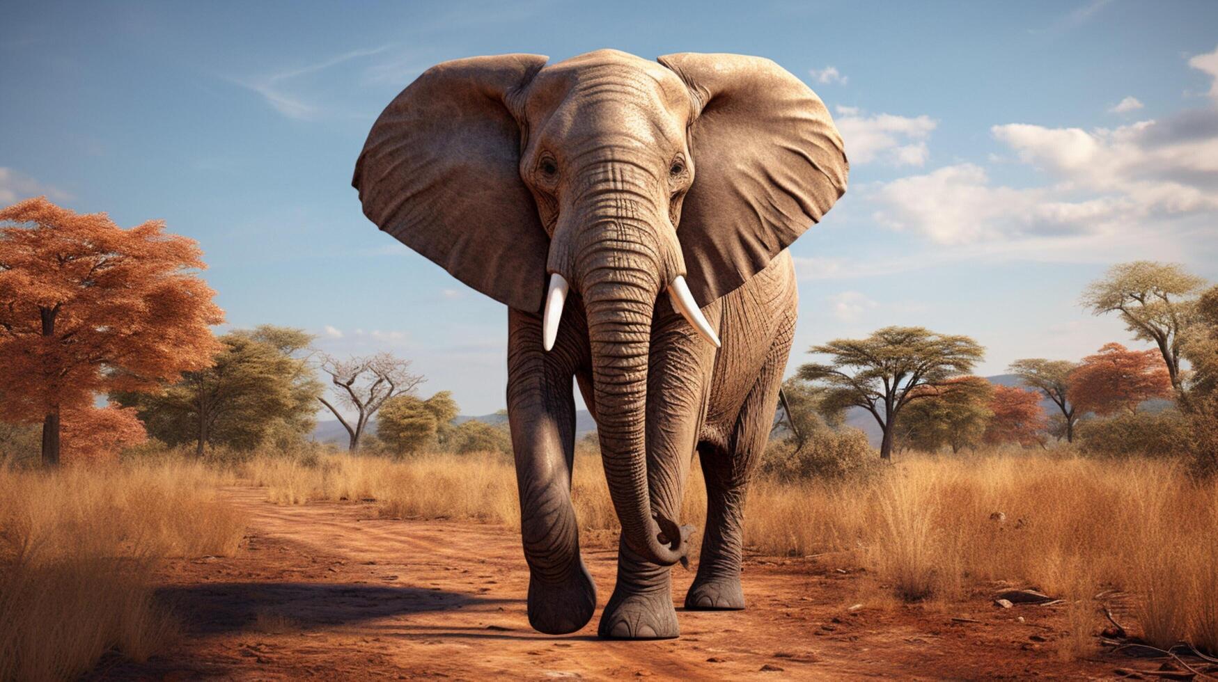 AI generated elephant high quality image photo