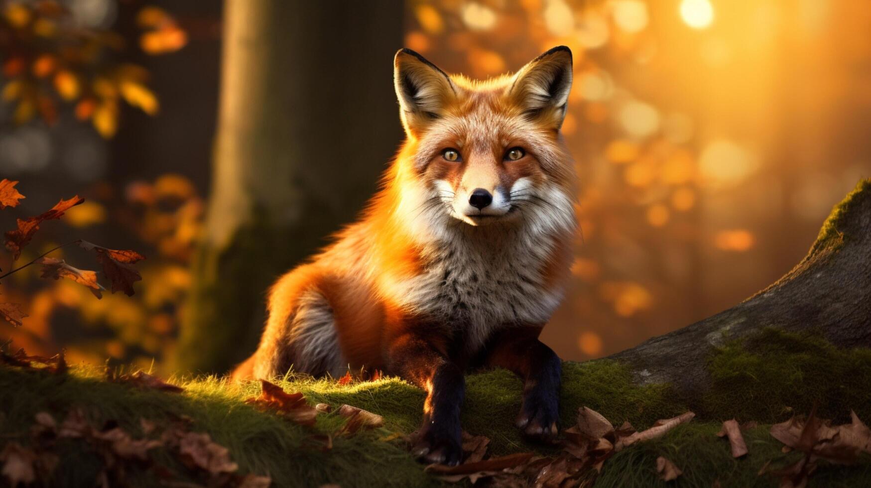AI generated fox high quality image photo