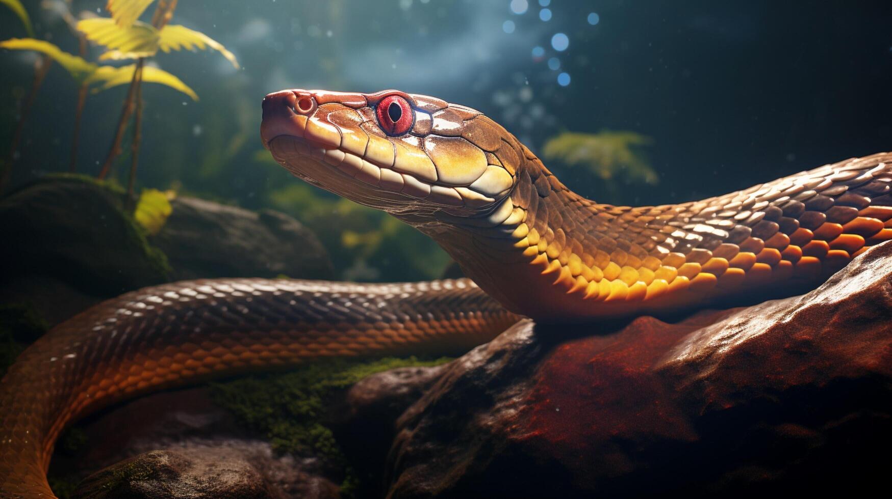 AI generated eel high quality image photo