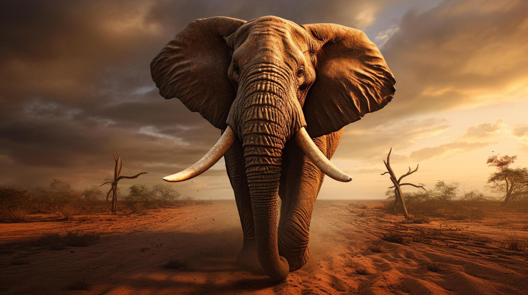 AI generated elephant high quality image photo