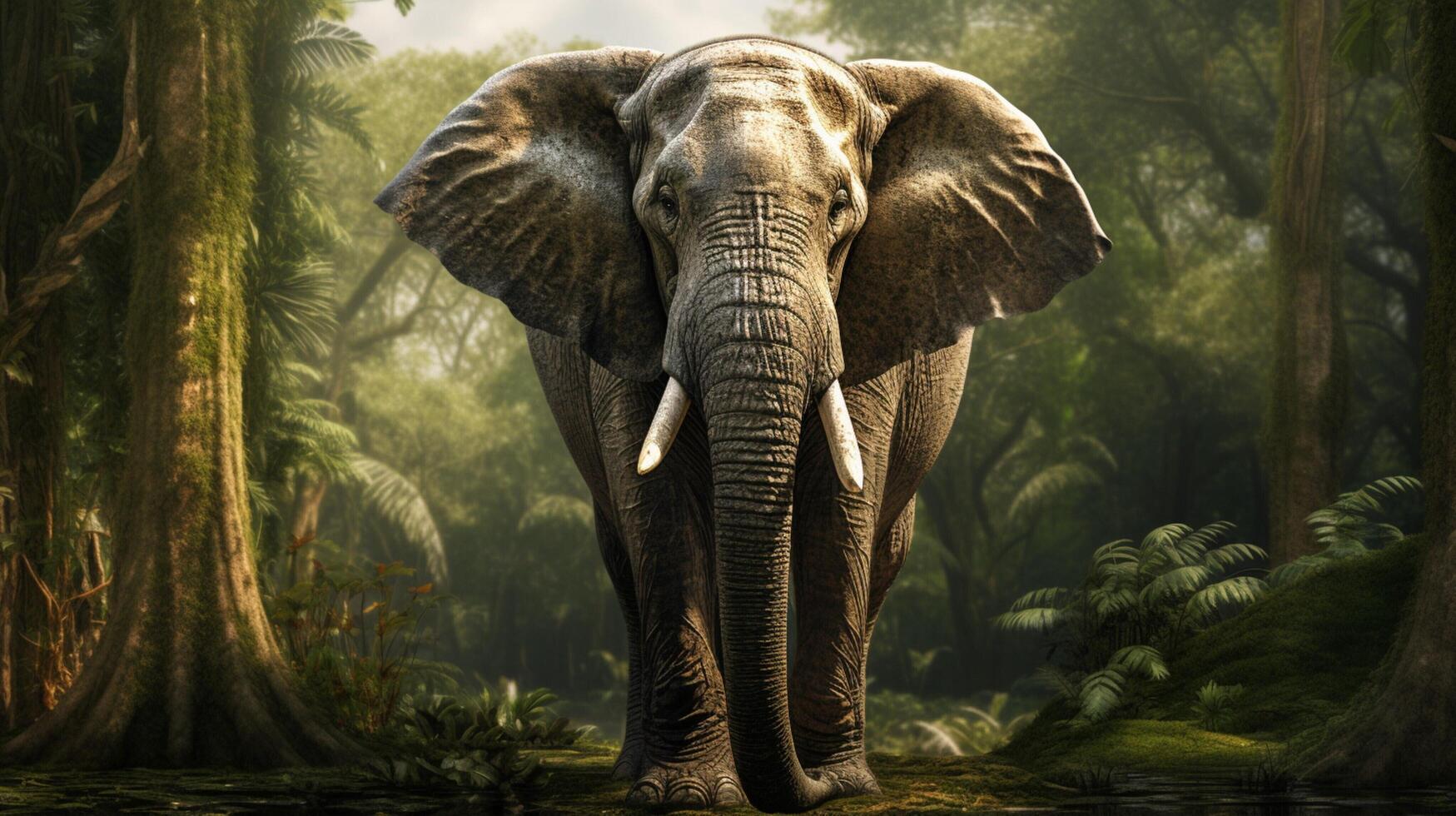 AI generated elephant high quality image photo