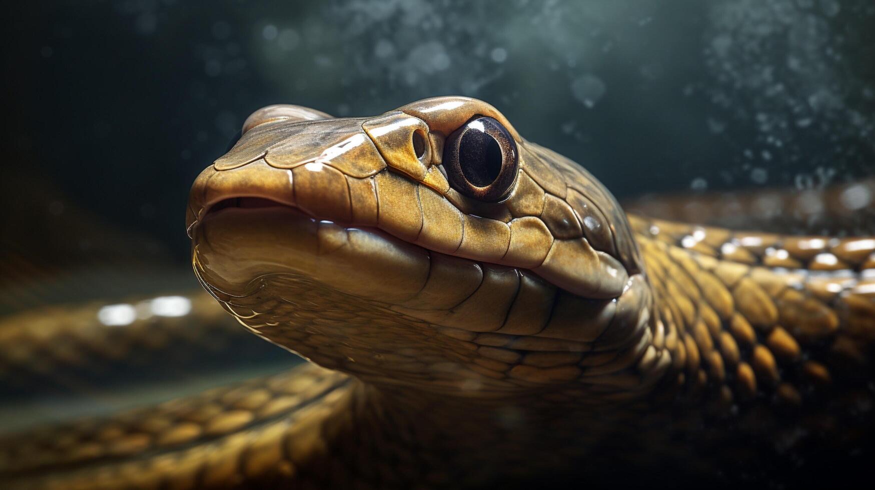 AI generated eel high quality image photo