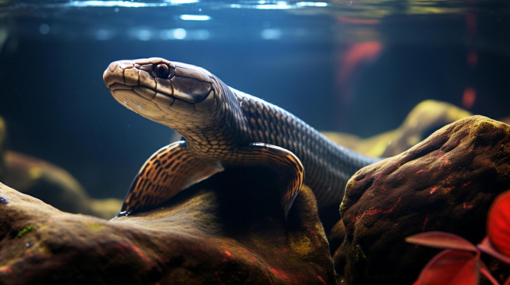 AI generated eel high quality image photo