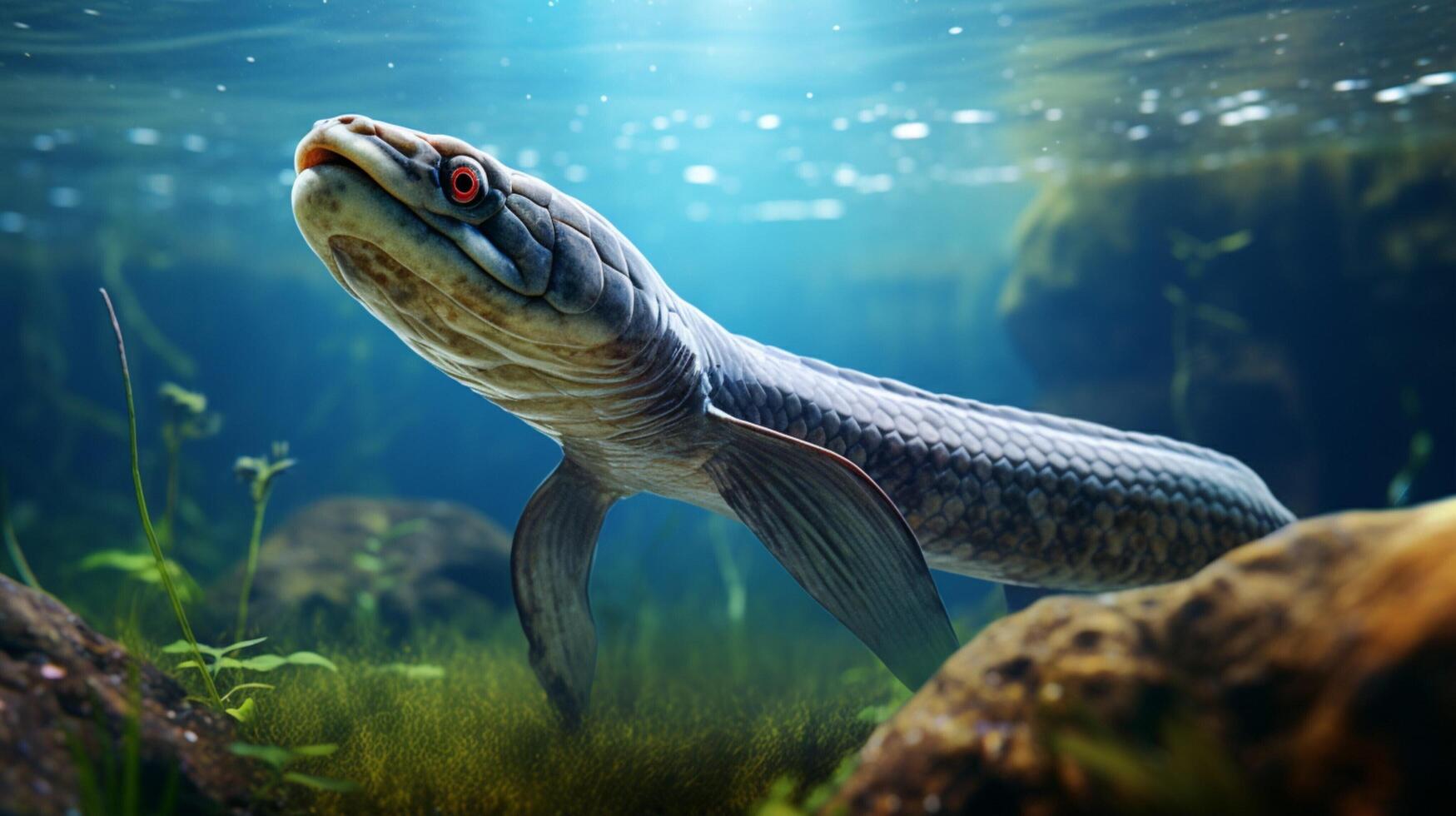 AI generated eel high quality image photo
