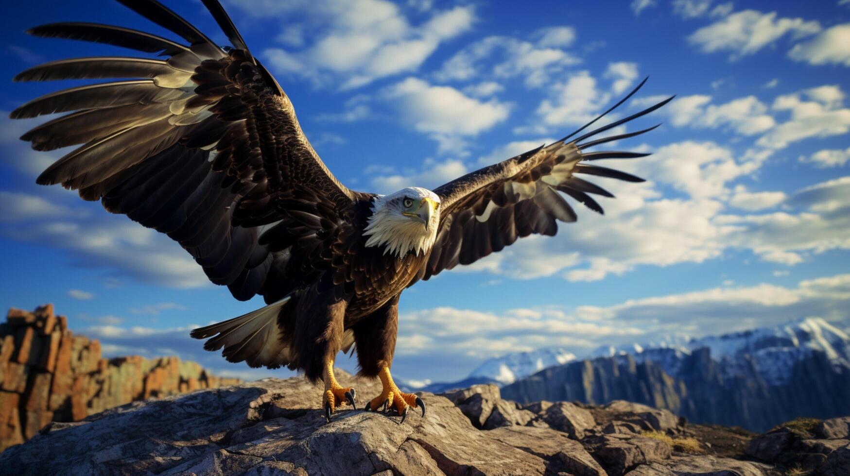 AI generated eagle high quality image photo