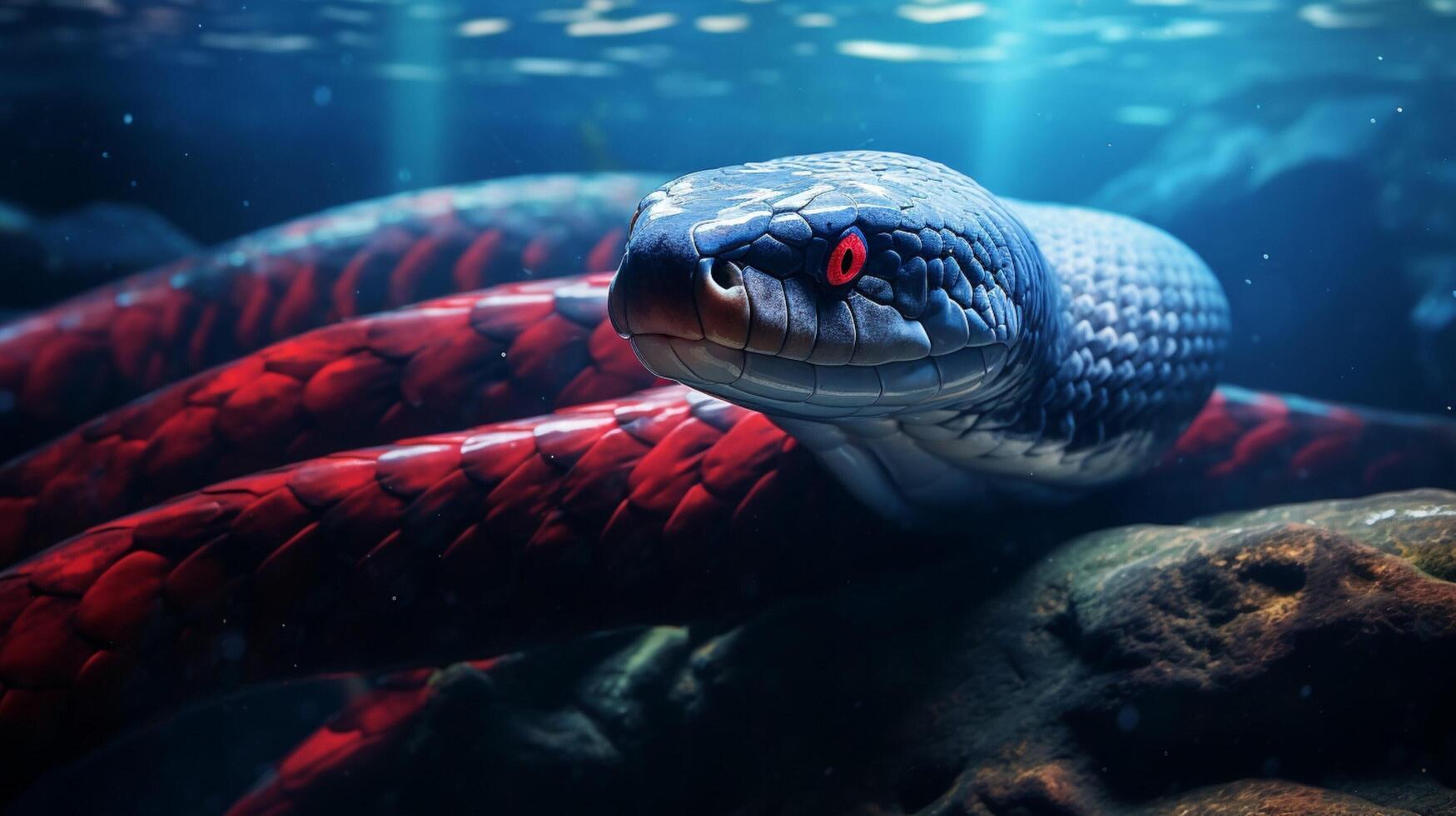 AI generated eel high quality image photo